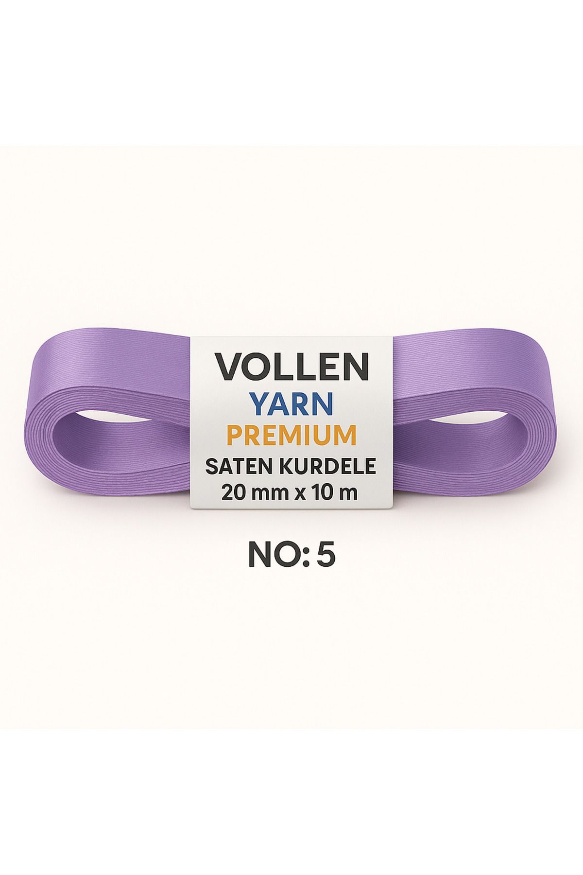 vollen yarn No:5 20 mm 10 mt Saten Kurdele