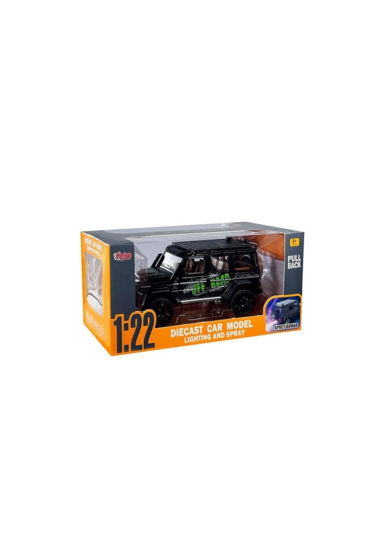 MR RZN STORE HCL-801P Çek Bırak 1:22 Sesli ve Işıklı Buhar Çıkartan Metal Jeep -Vardem