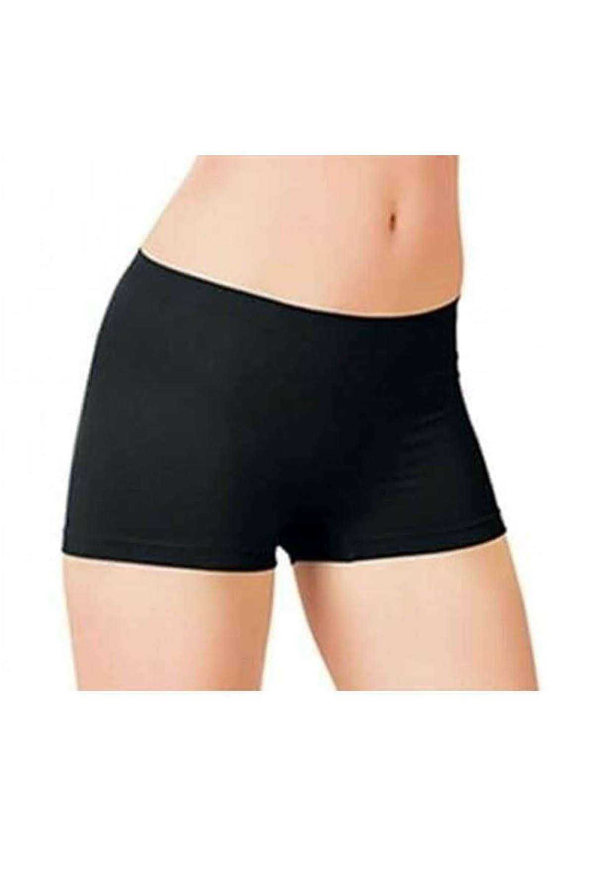 Shop58 Elite Lite Kadın Büyük Beden Dikişsiz Boxer Siyah 832