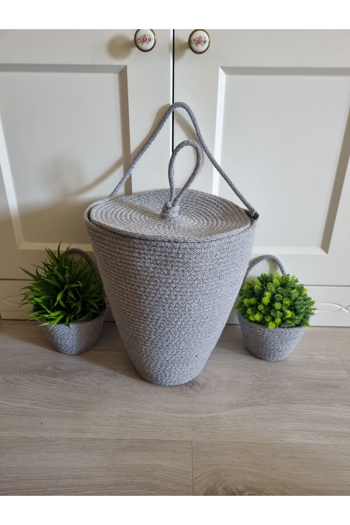 ÖRGÜM Poşetlik 2'Li Mini Sepet Düzenleyici Set
