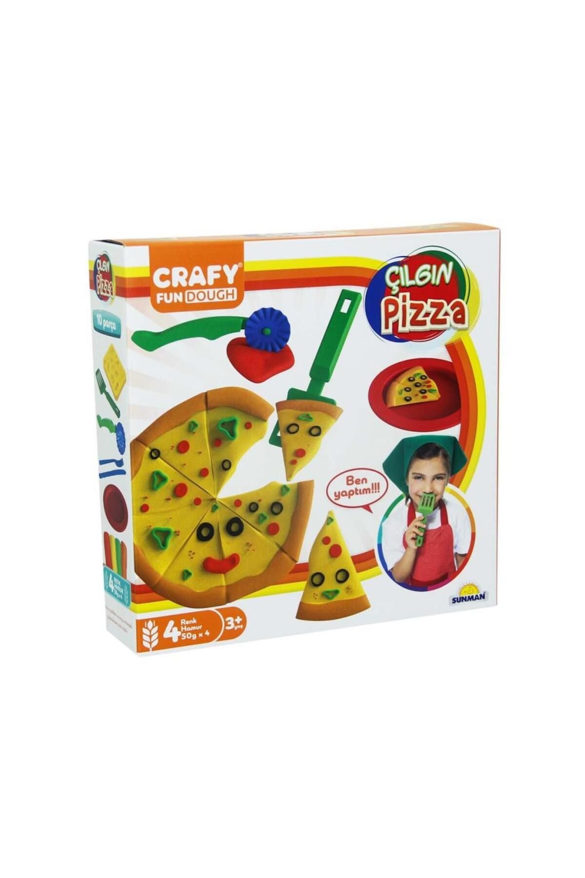 MR RZN STORE Fun Dough Çılgın Pizza Oyun Hamuru Seti 200 gr