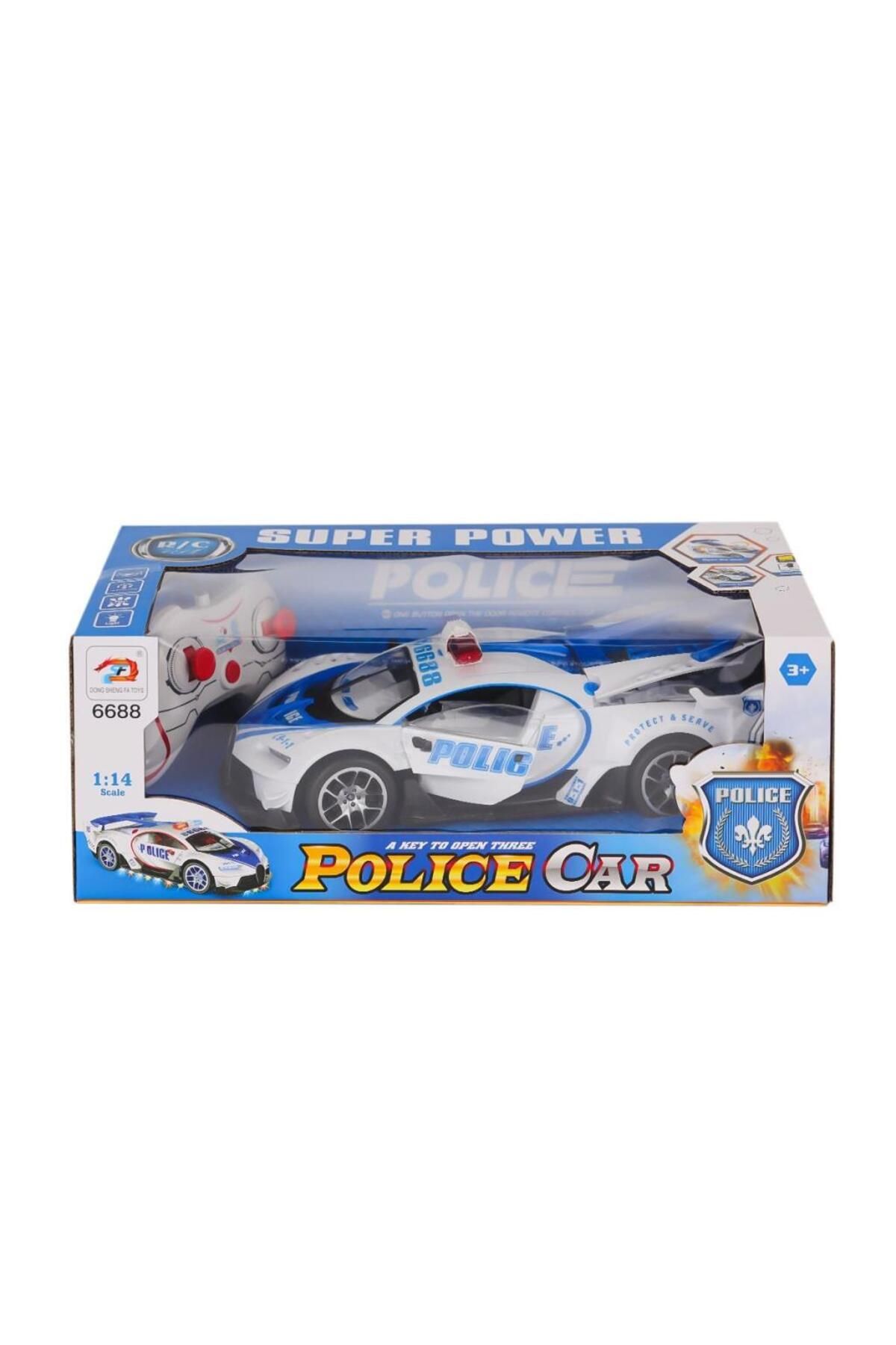 MR RZN STORE 6688-91A Kumandalı Işıklı Polis Araba -Karsan Oyuncak