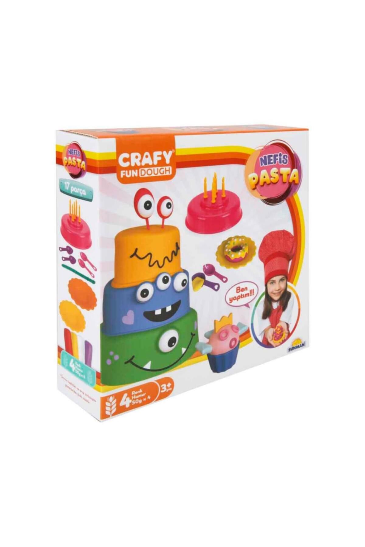 NEZADE STORE Crafy Nefis Pasta Oyun Hamur Seti 17 Parça 200 gr.