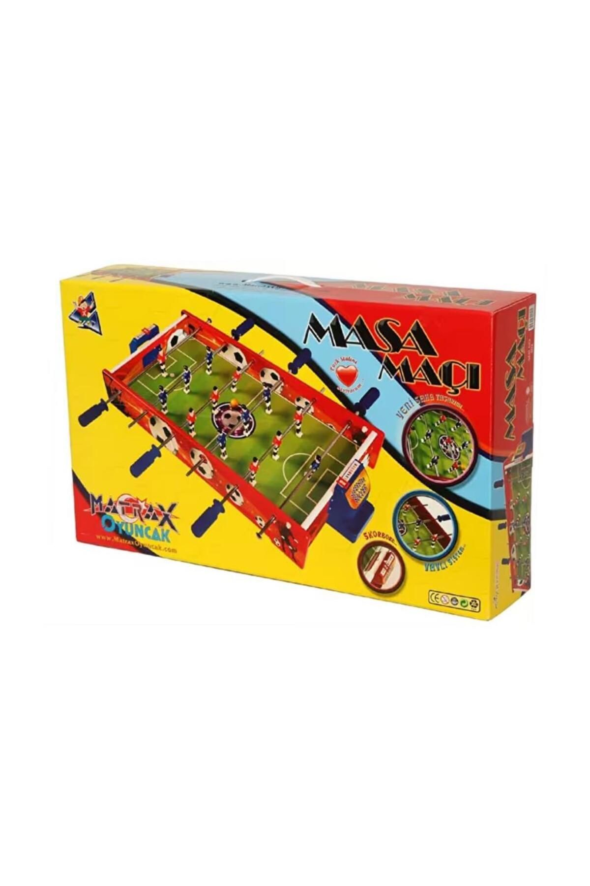MR RZN STORE 402 Ahşap Masa Maçı Oyunu Orta Boy -Akçiçek Oyuncak