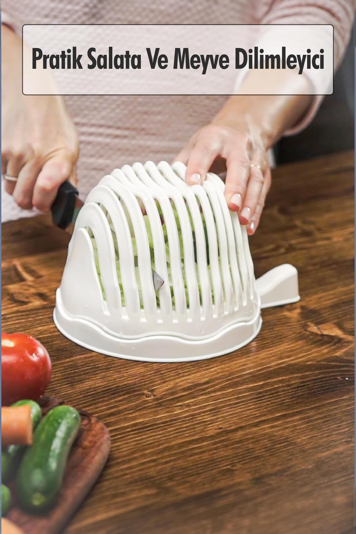 Shop58 Pratik Salata Ve Meyve Dilimleğici & Pratik Süzgeç