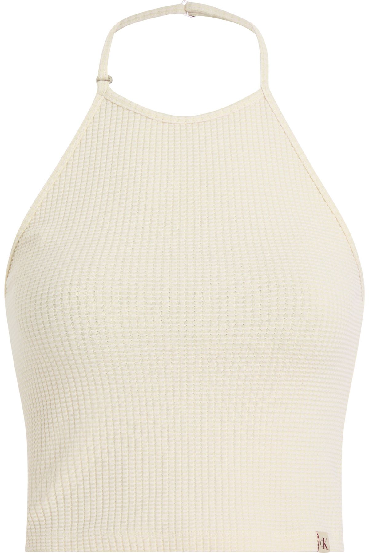 Calvin Klein WAFFLE TEXTURE HALTERNECK TOP T-Shirt
