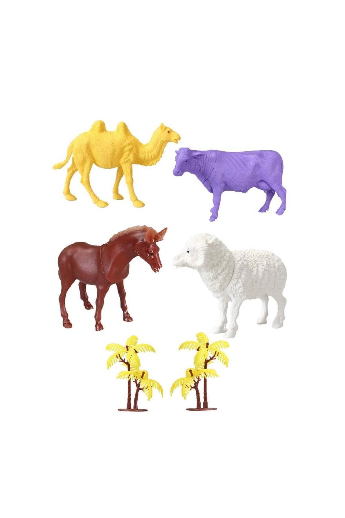 TimeStart 706 Toy Play 6 Parça Çiftlik Hayvanları Figür Seti 12-13 cm