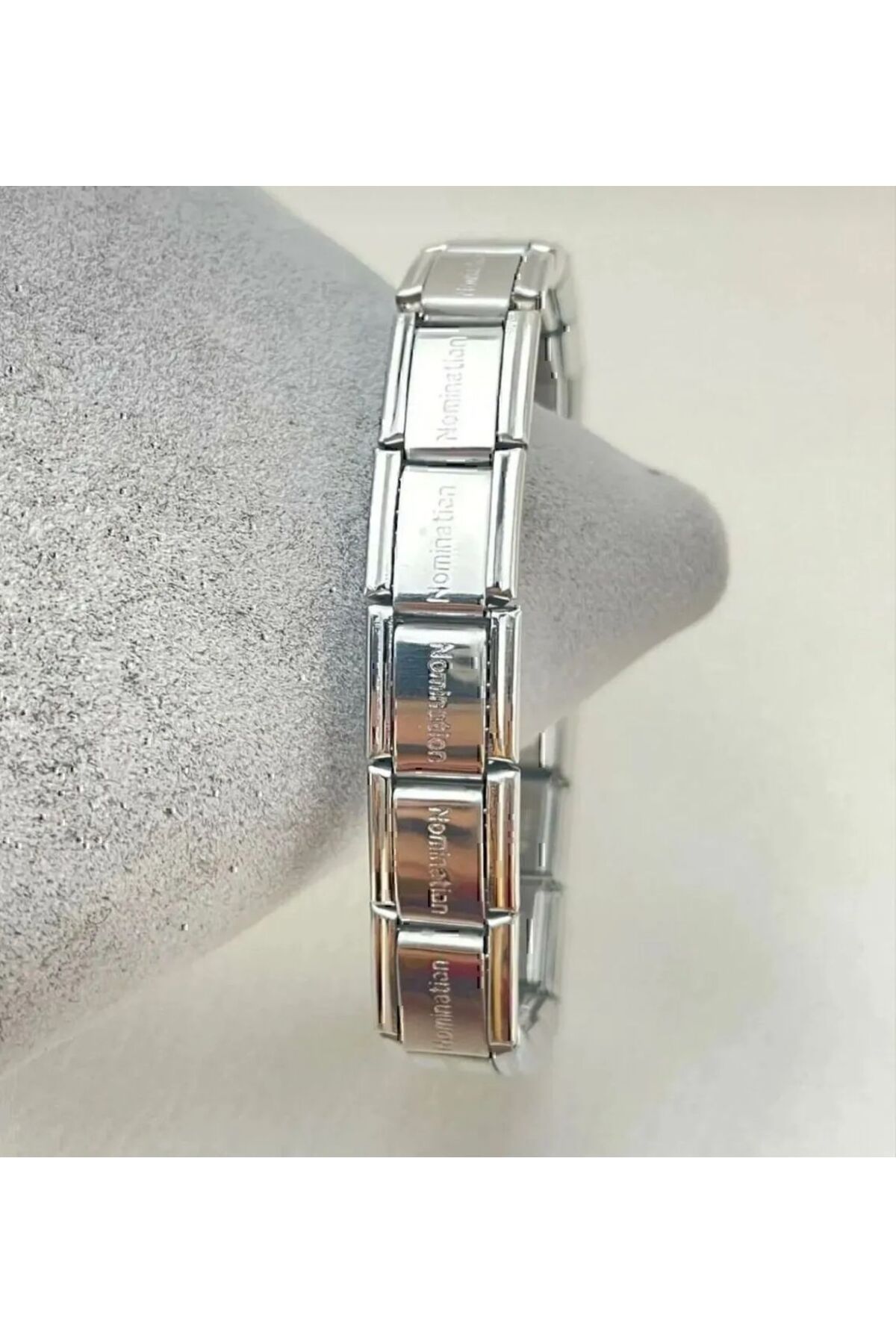 SEZGİLİ İtalyan Charm Paslanmaz Çelik Bileklik Ayarlanabilen Esnek Unisex Bileklik Künye