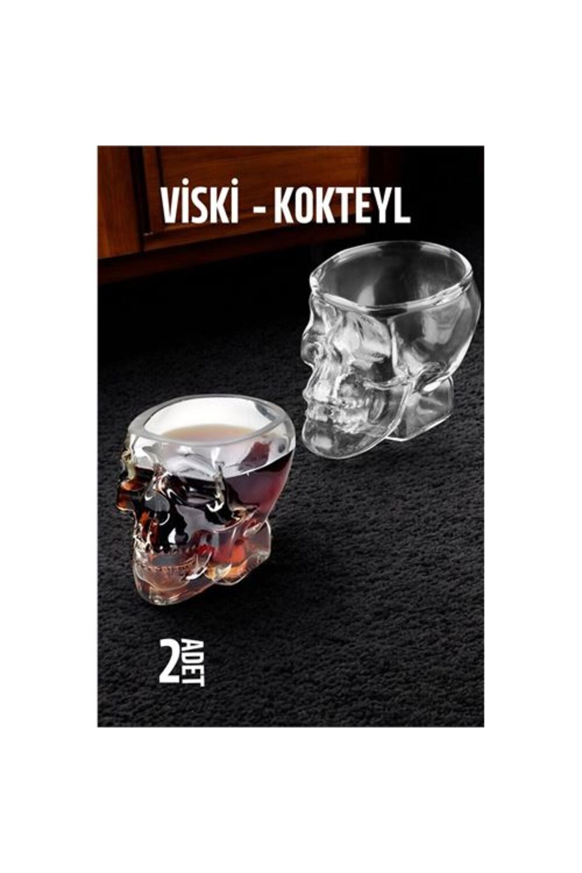MR RZN STORE Kurukafa Viski ve Kokteyl Cam 2 ADET