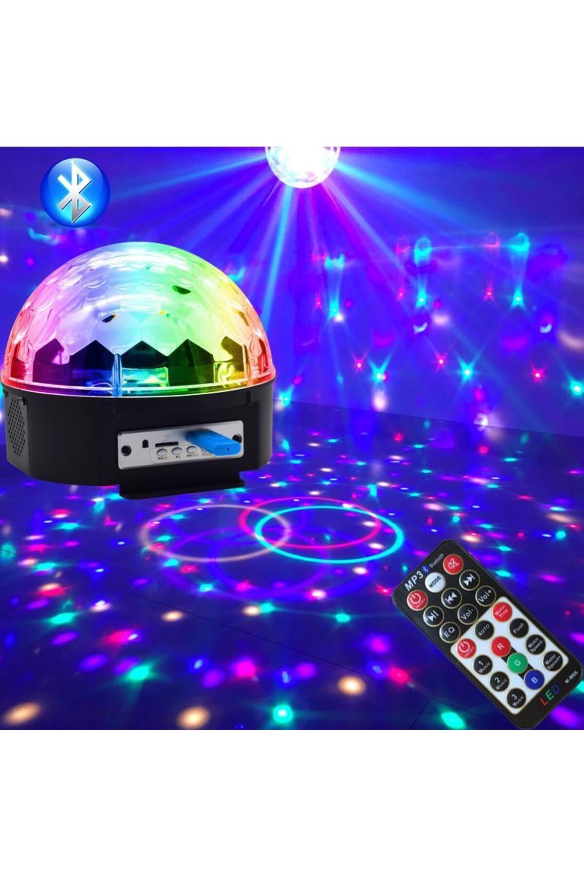 Emperium Küre Disko Topu Müzik Çalar Renkli Lazer Işıklı Bluetooth (5122)