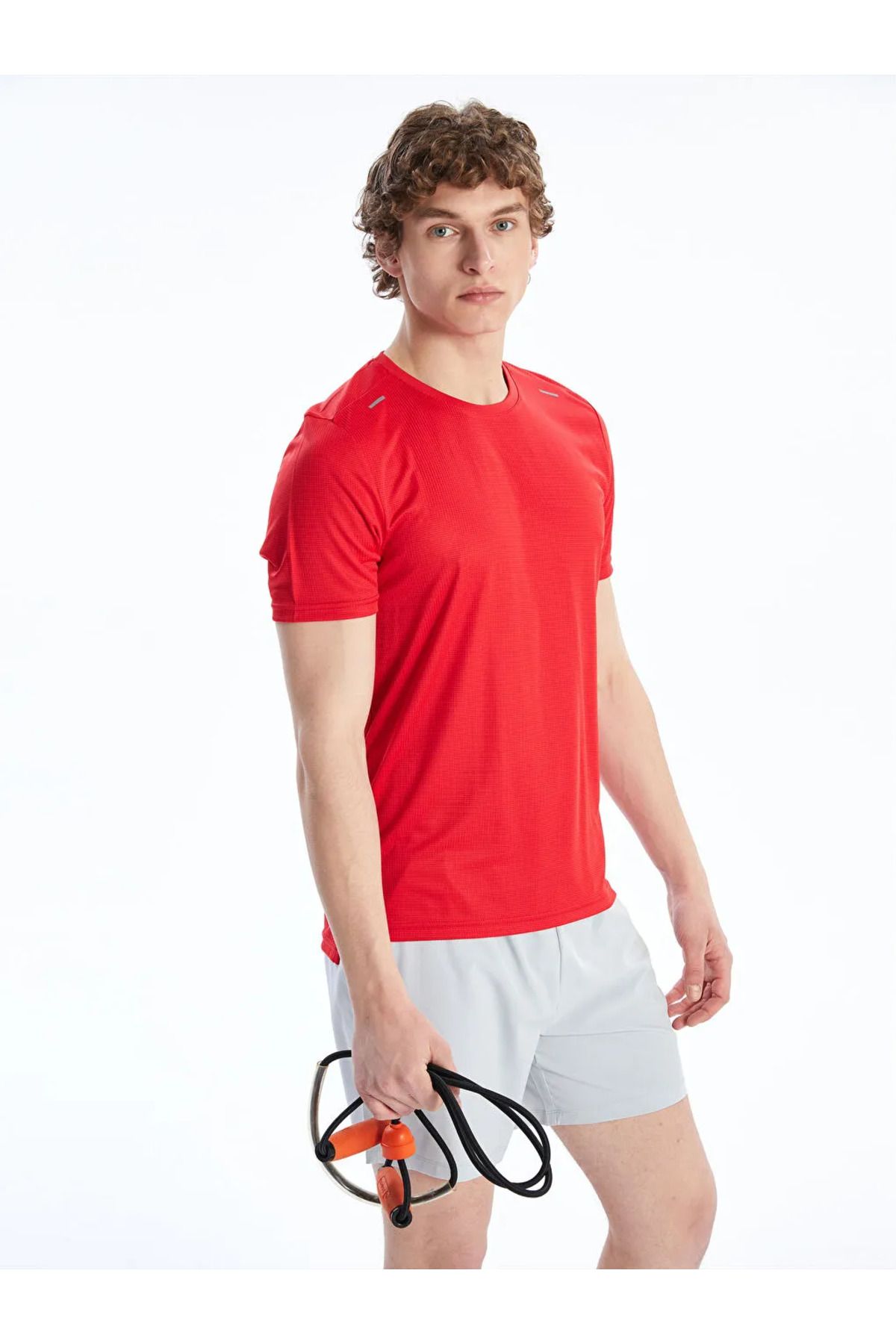 LC Waikiki XSIDE ACTIVE Kirmizi Bisiklet Yaka Erkek Spor Tişört