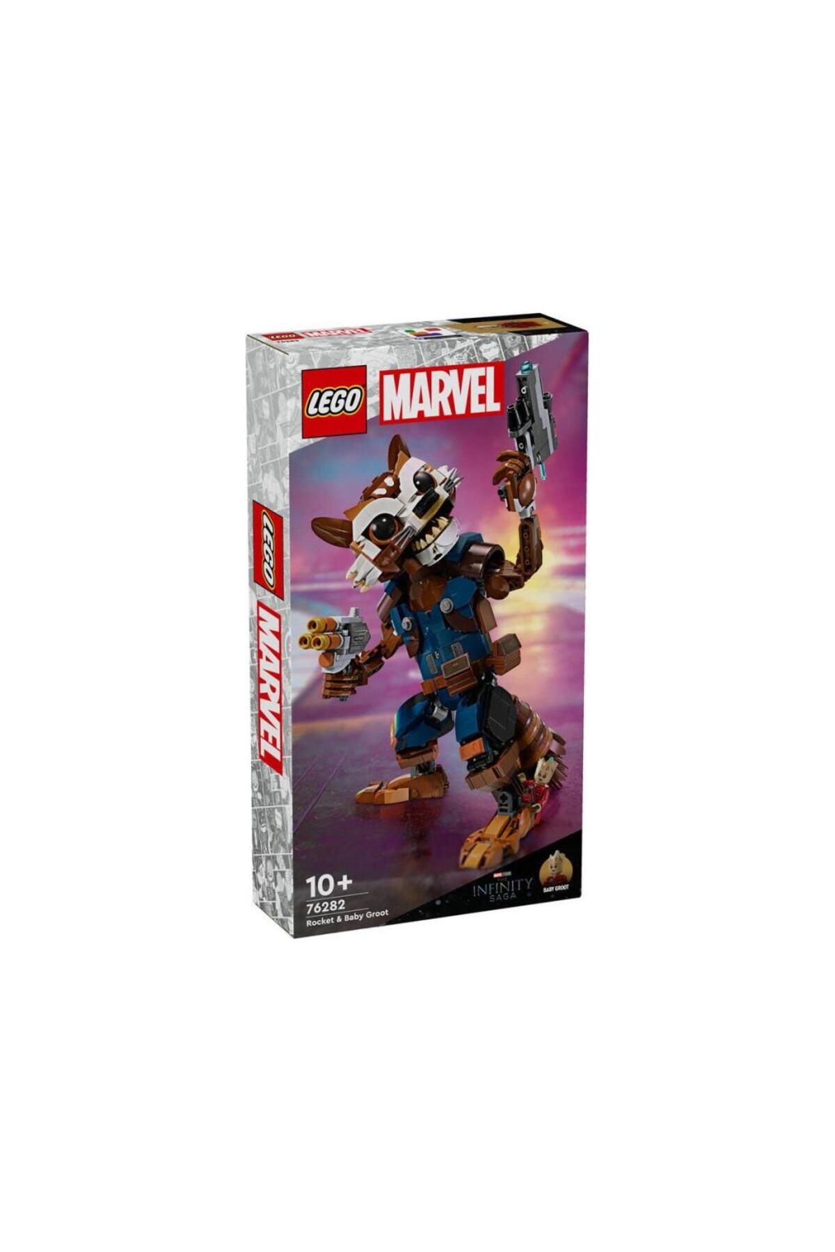 Toptan Bulurum 76282 ﻿® Marvel Rocket ve Bebek Groot 566 parça +10 yaş