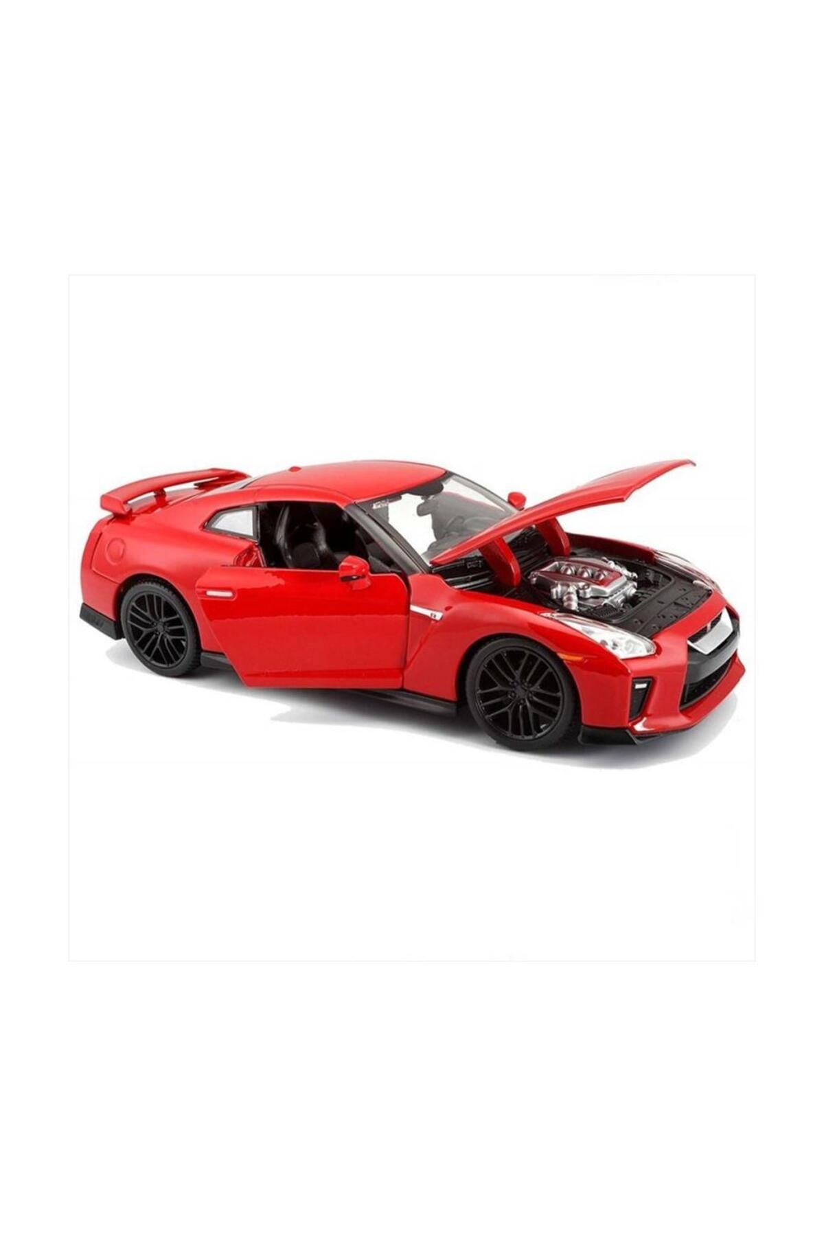 AYLİNA 21082 Burago 1:24 Nissan GT-R 2017 Model Araba Kırmızı