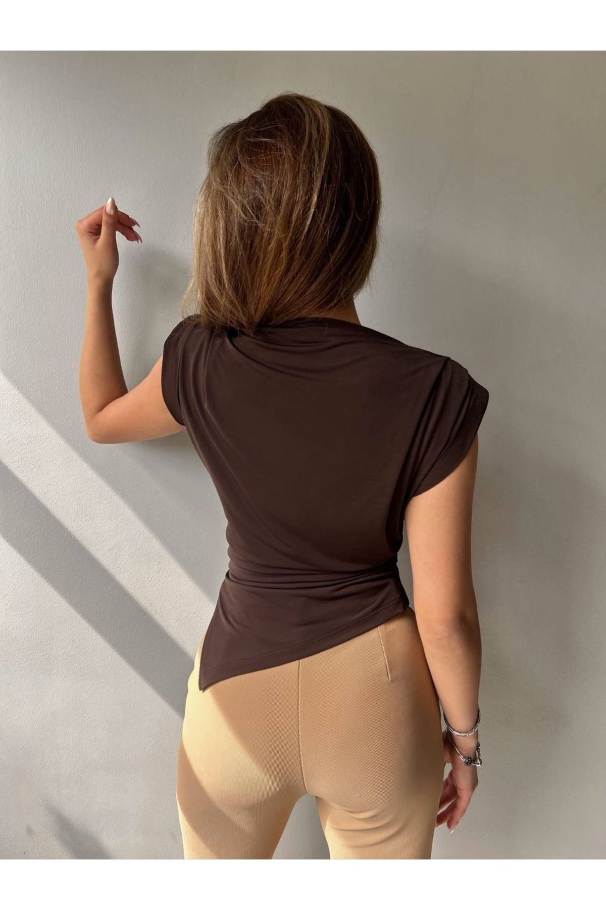 MİSTİX İSTANBUL Vatkalı pileli bluz