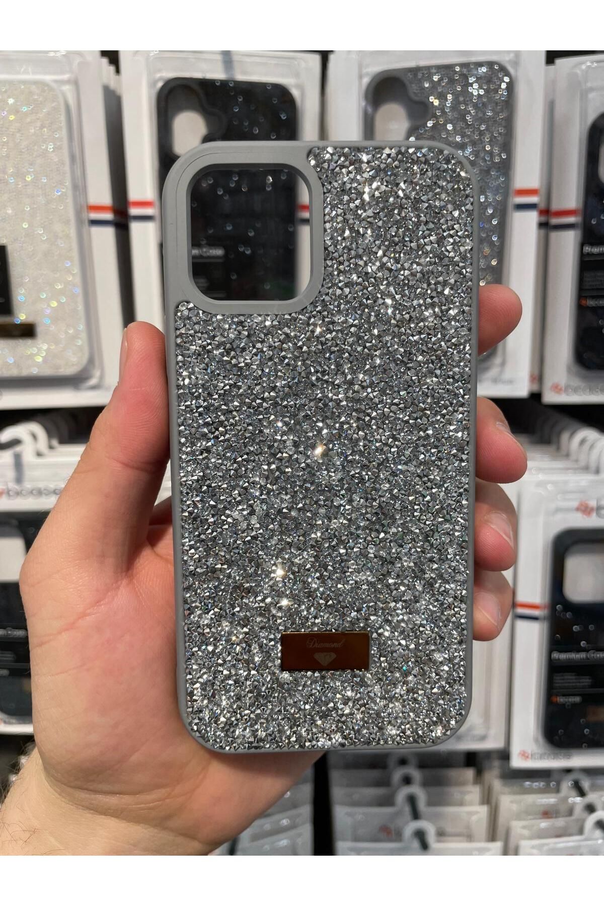 NEXE İPHONE 12 KILIF PIRLANTA TAŞLI DİAMOND PARLAK LÜX ÖZEL KAPAK