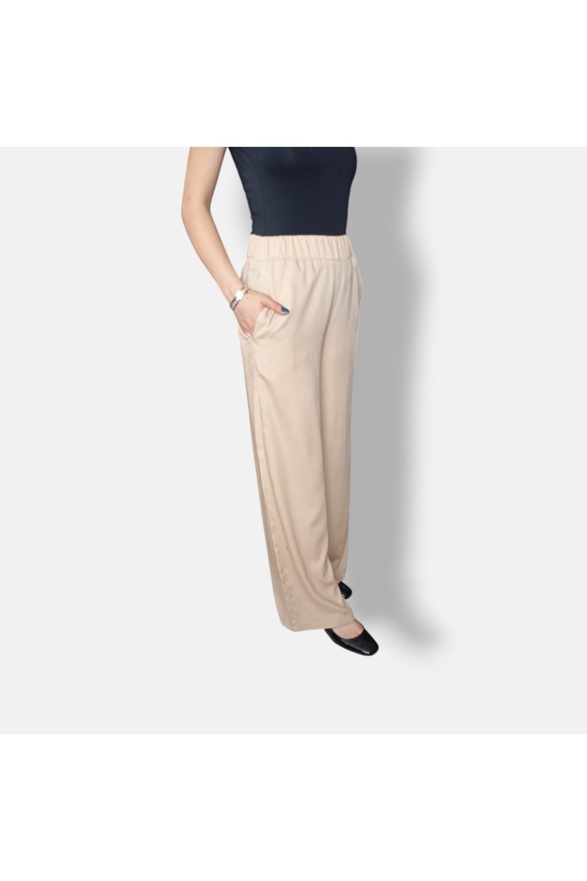 Dirhem Krem pijama pantolon