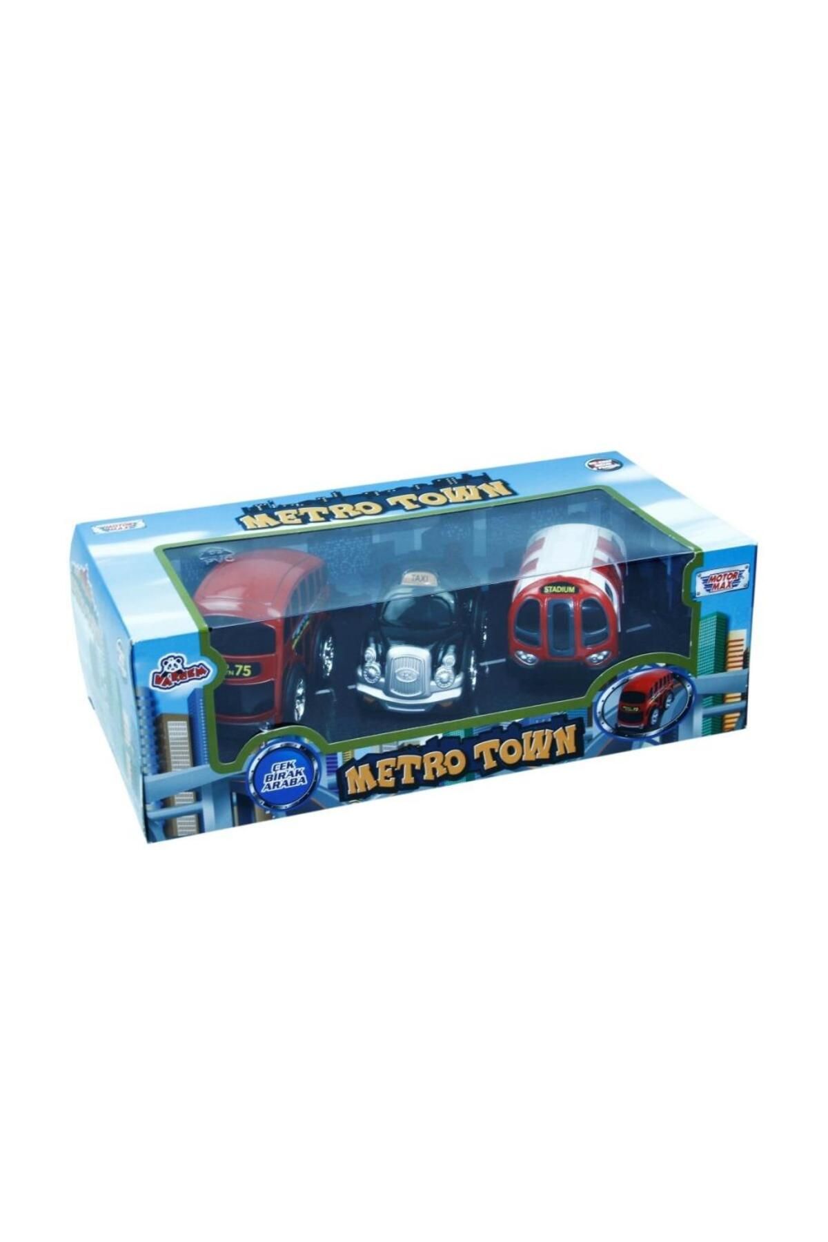 NEZADE STORE 78482 Çek Bırak Şehir Araçları 10 cm 3 Parça -Vardem