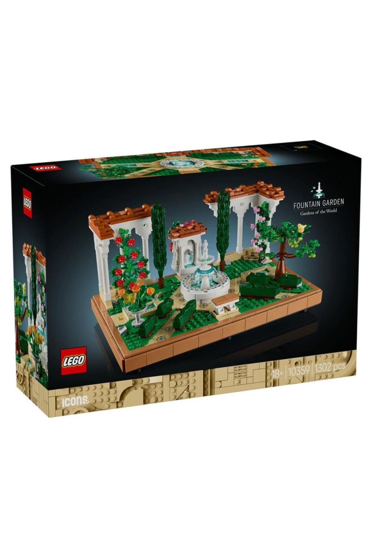 MR RZN STORE 10359 LE GO ico ns Çeşmeli Bahçe - Fountain Garden 1302 parça +18 yaş