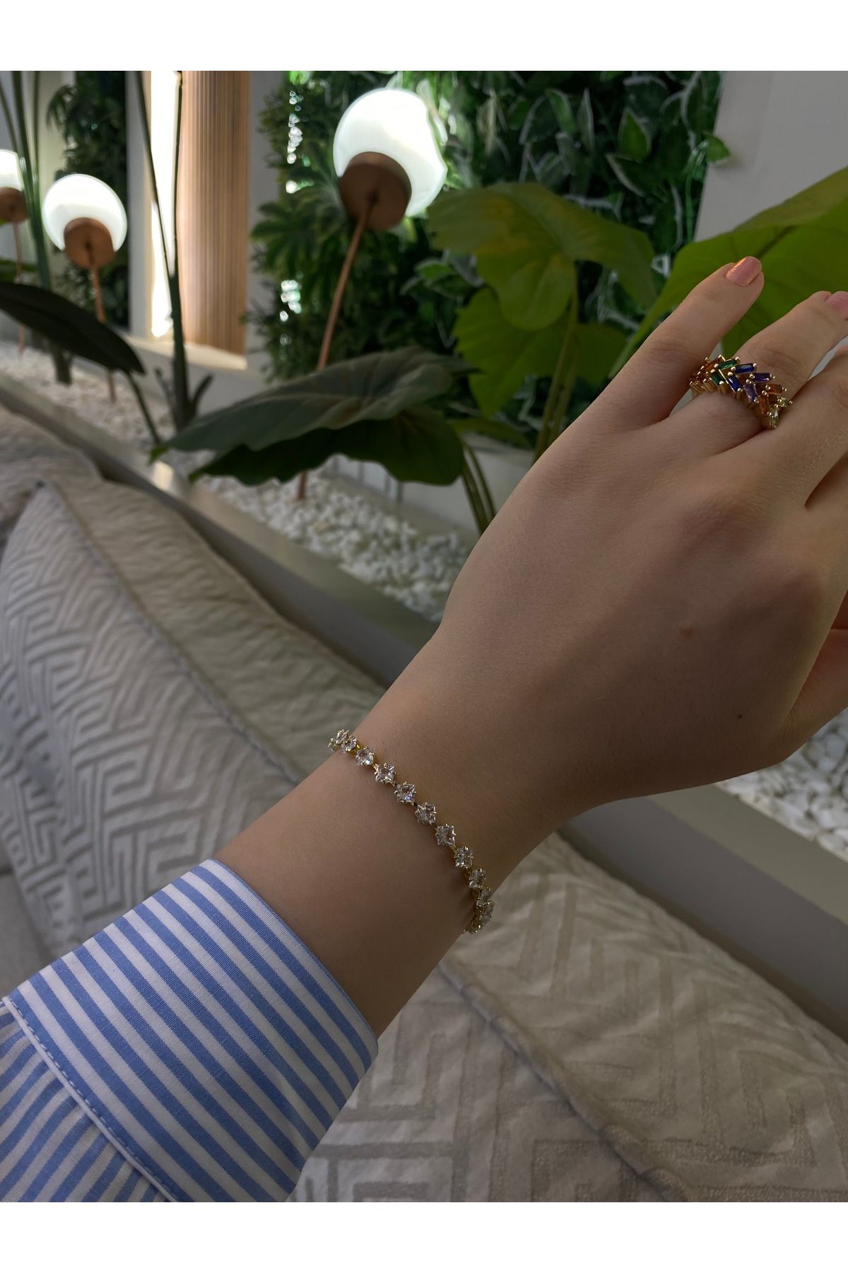 SiShine Collection Çelik Papatya Suyolu Bileklik