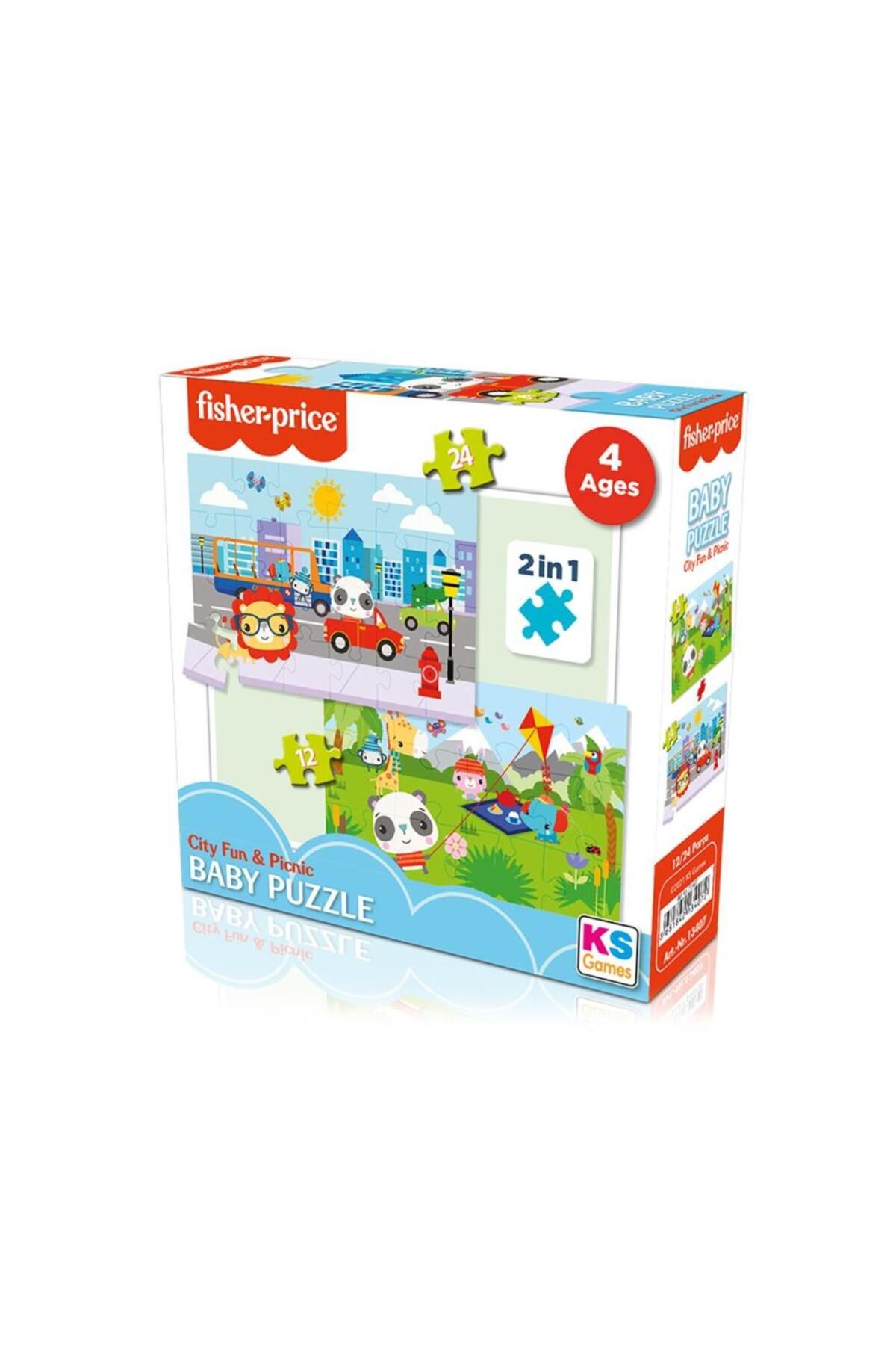 MR RZN STORE FP 13407 Fis her Pri ce Baby Puzzle City Fun Picnic 2In1