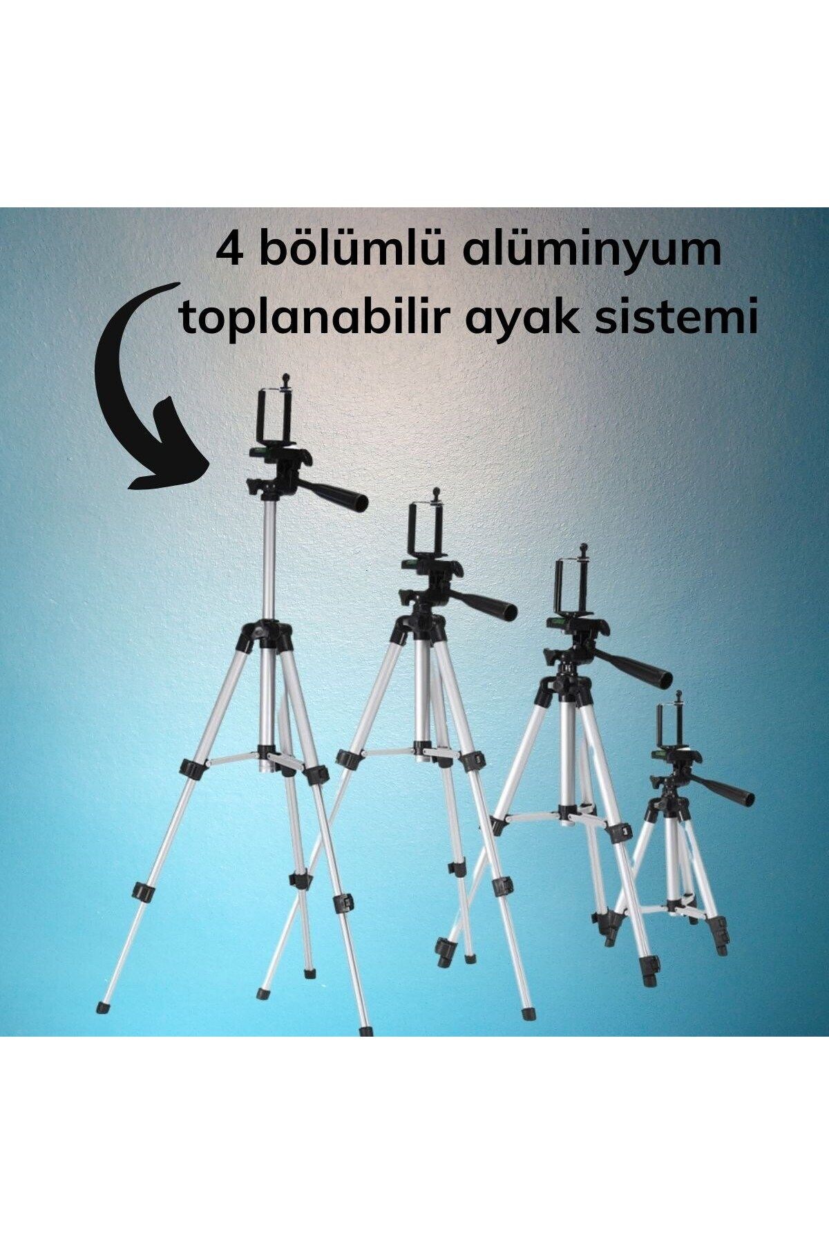 Emperium Taşıma Çantalı 130 cm Profesyonel Alüminyum Kamera Tripodu (5122)