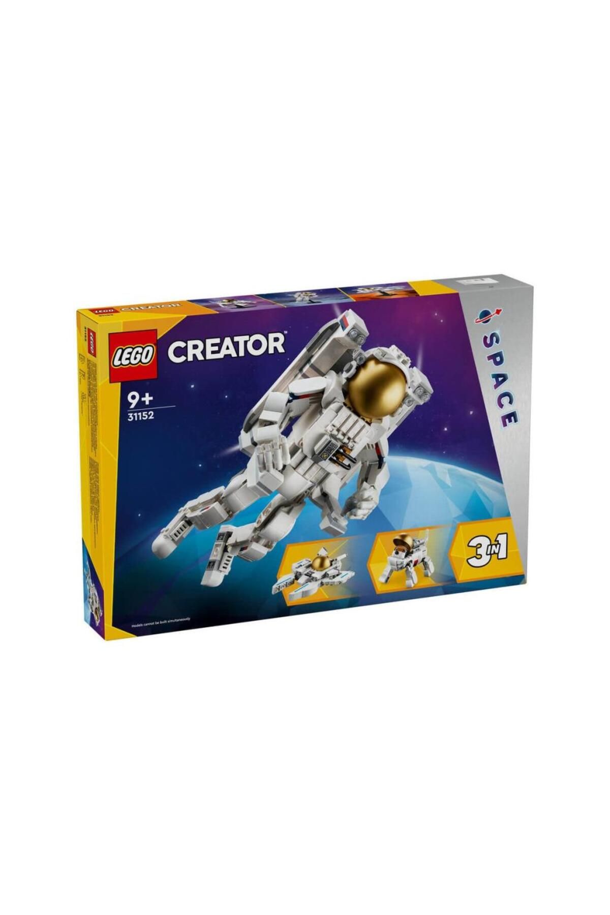 MR RZN STORE 31152 Le go® Creator 3 ü1 arada Uzay Astronotu 647 parça +9 yaş