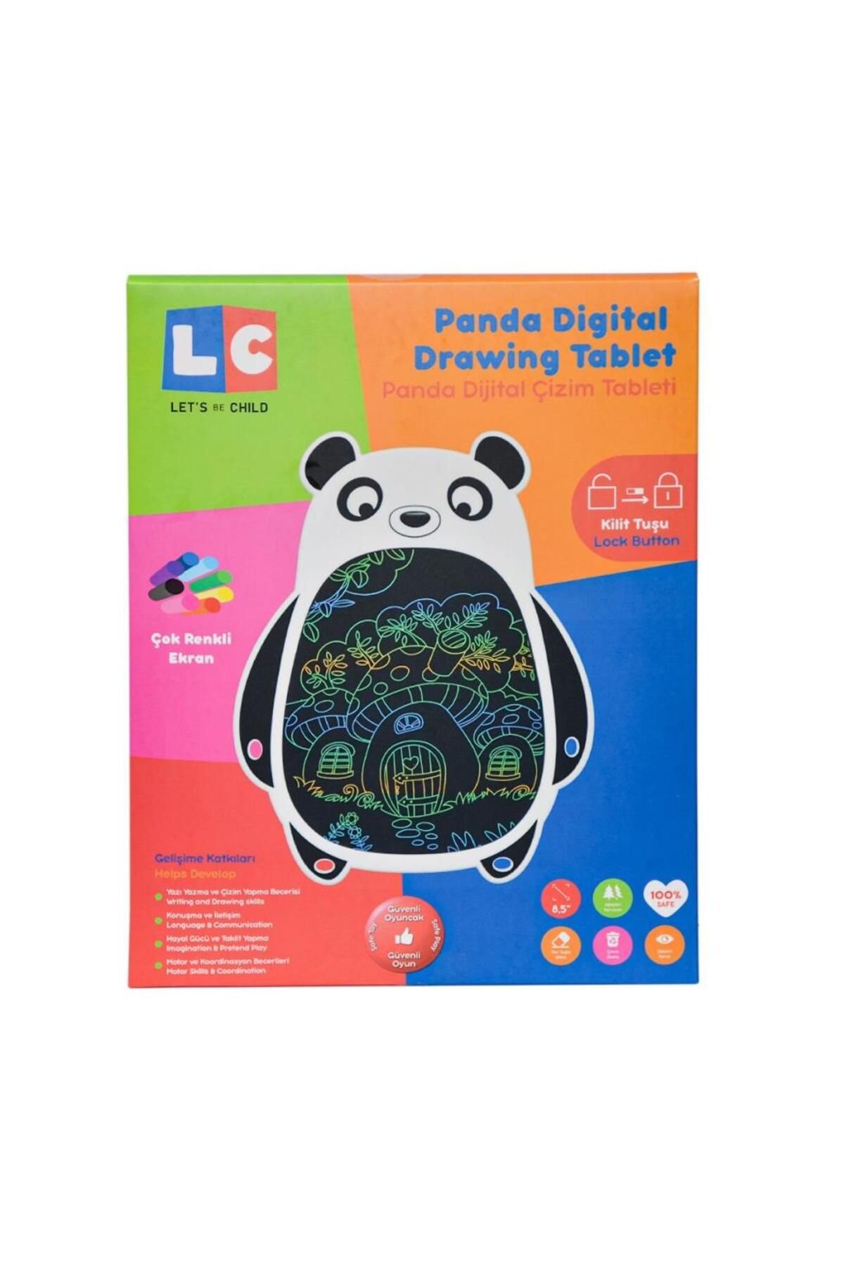 MR RZN STORE 30946 Le t's B e Ch ild - 8,5'' Panda Dijital Çizim Tableti