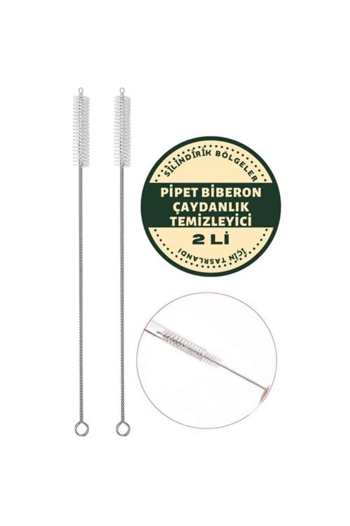 NEZADE STORE 2 Adet Pipet Emzik Çaydanlık Temizleyici Fırça