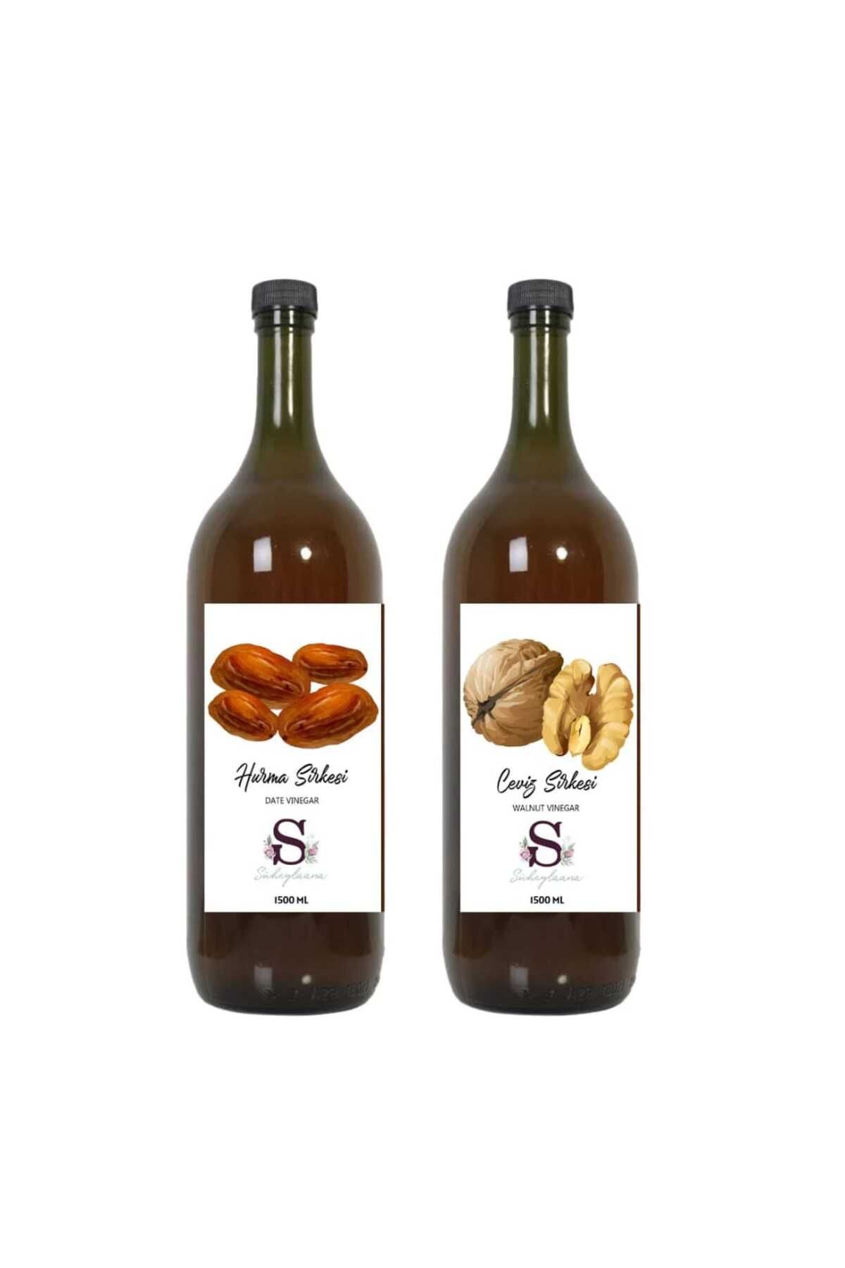 Süheylaana Doğal Hurma Sirkesi 1500 Ml - Doğal Ceviz Sirkesi 1500 Ml