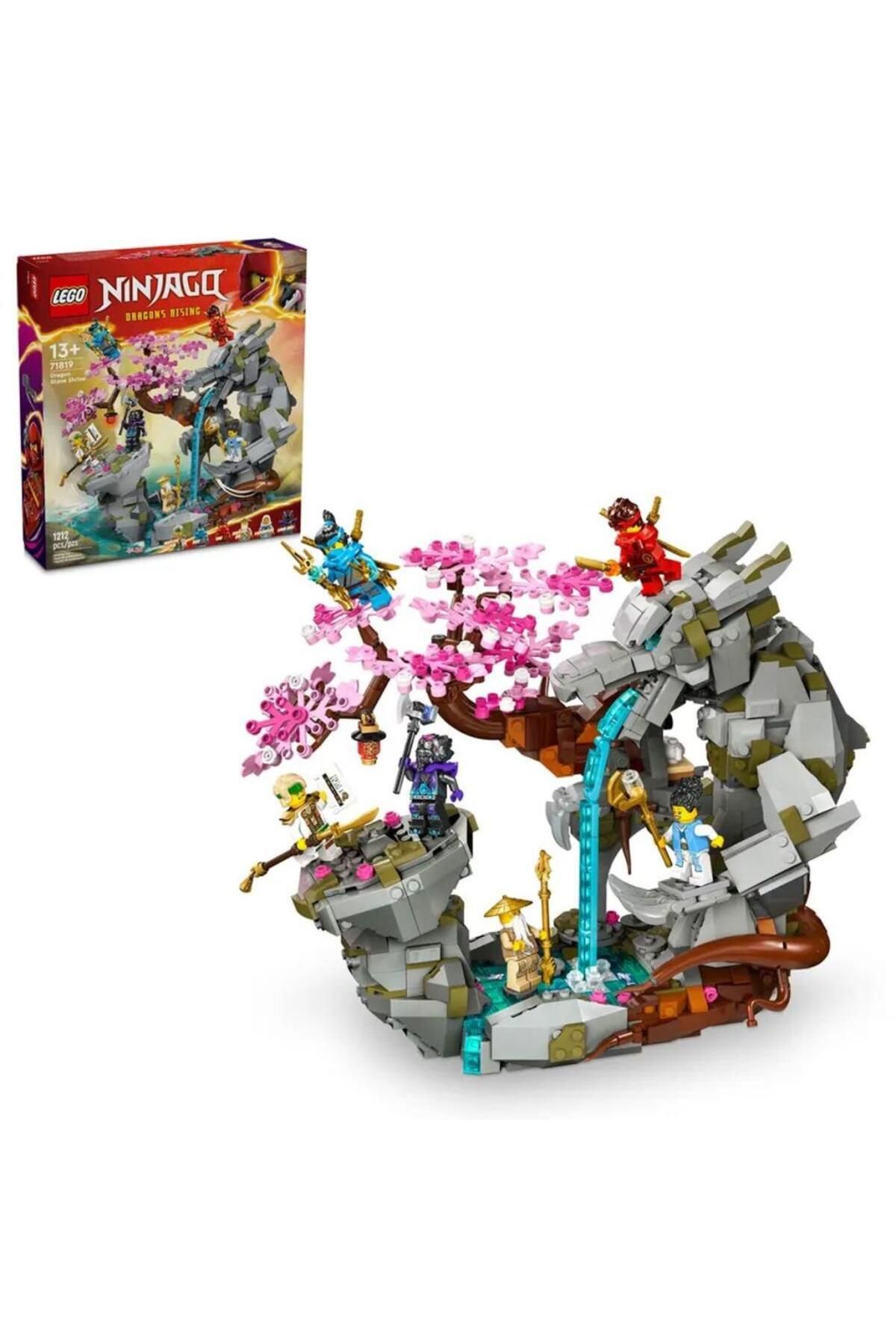 MR RZN STORE NessiWorld 71819 Le go Ninjago Ejderha Taşı Tapınağı 1212 parça +13 yaş