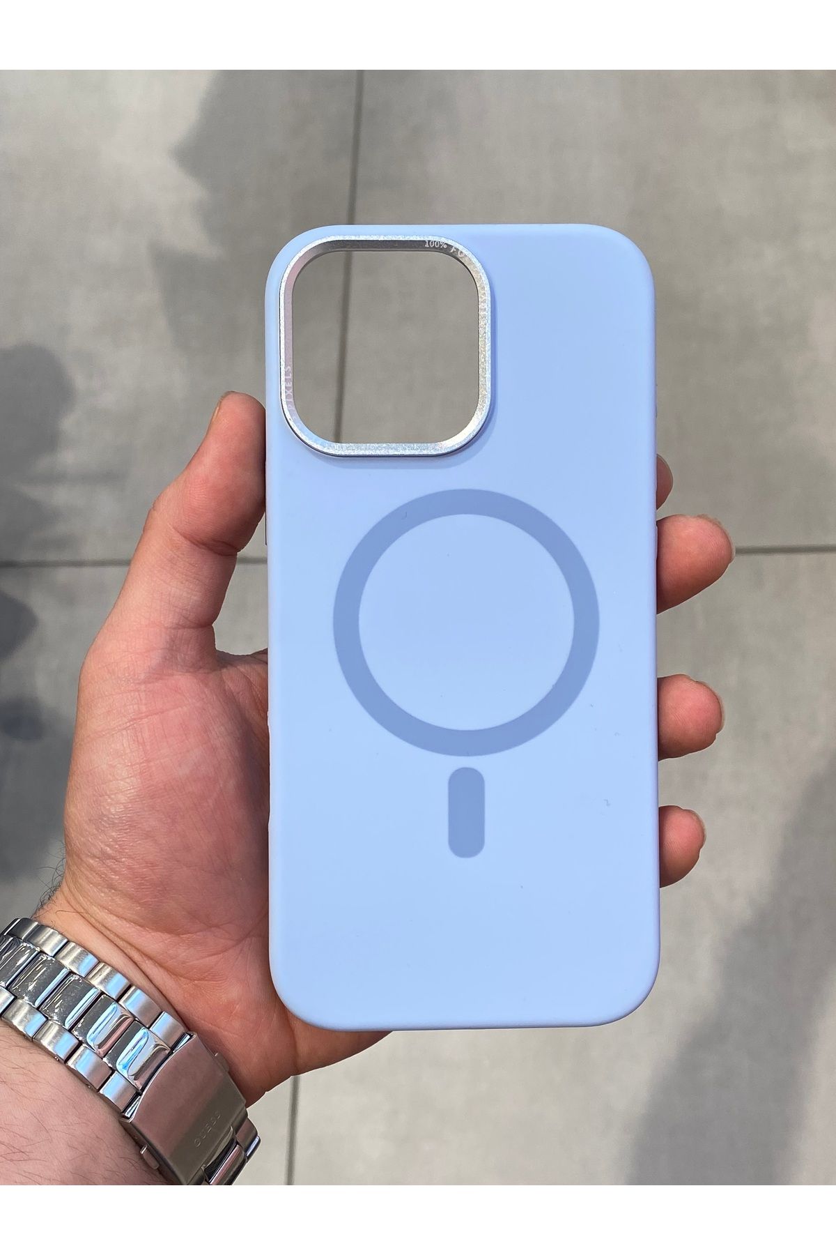 Mee.co İphone 16 Pro Uyumlu Magsafe Şarj Destekli İçi Kadife Silikon Kılıf