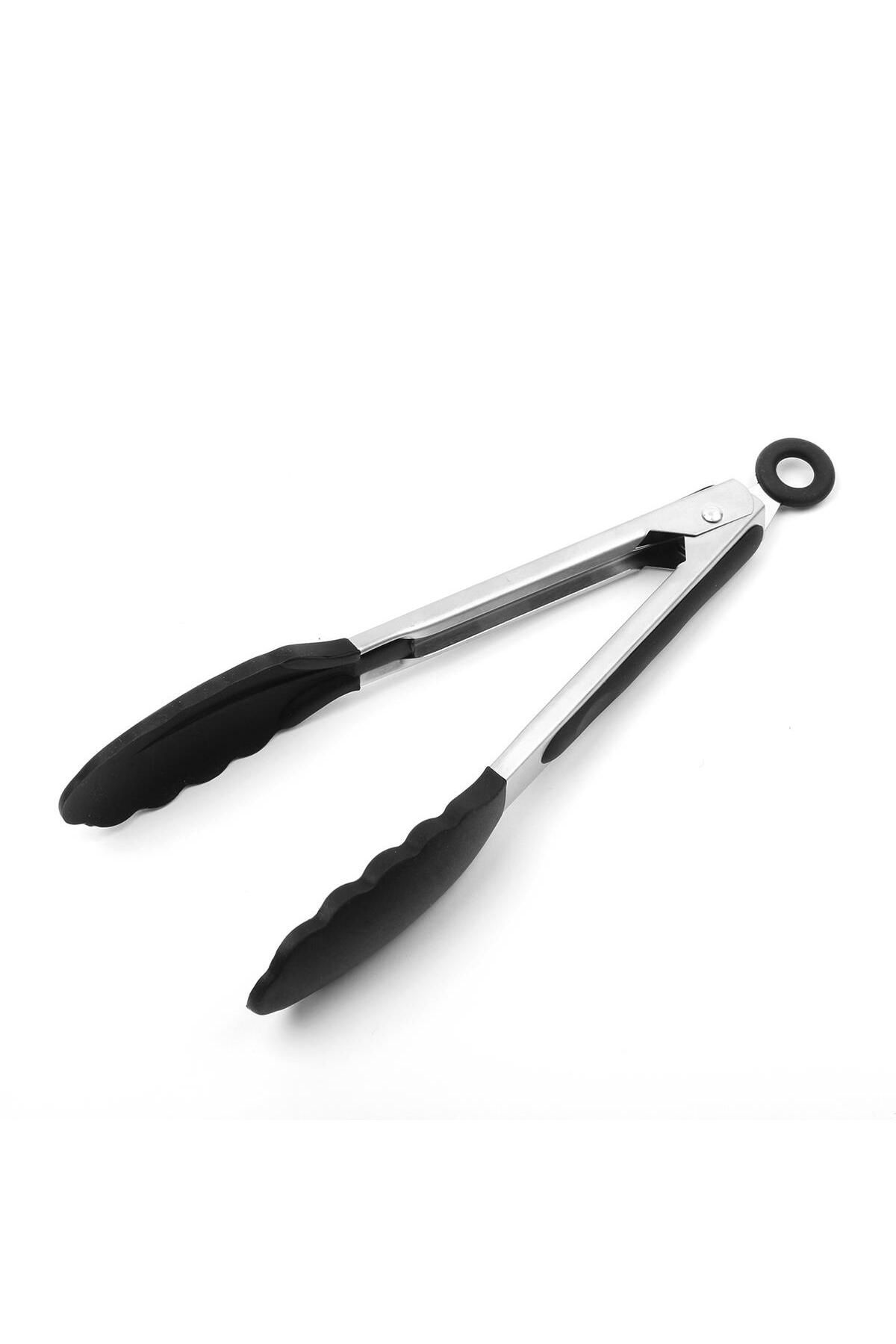 Shop58 Kilitlenebilir Metal Saplı Silikon Maşa