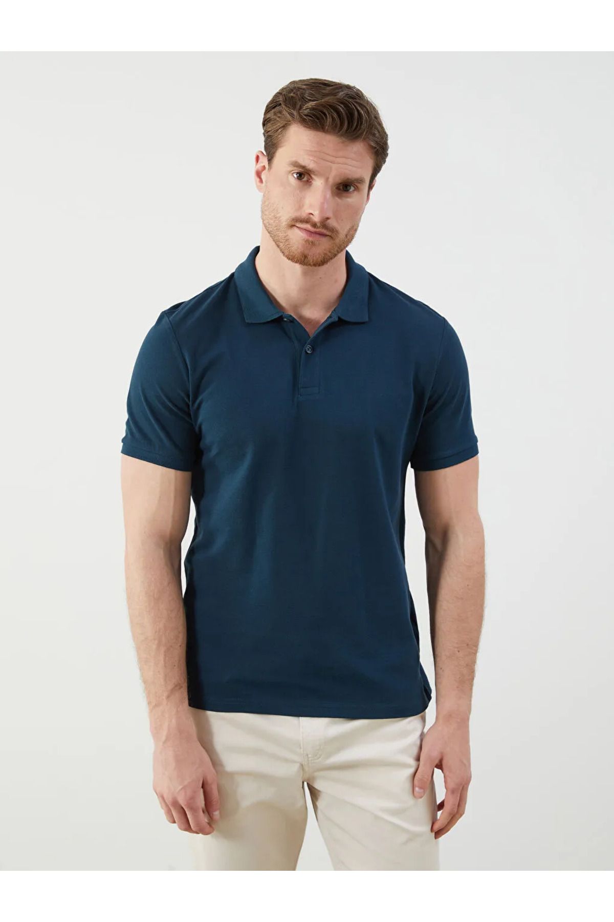 LC Waikiki LCWAIKIKI Classic Petrol Polo Yaka Kısa Kollu Pike Erkek Tişört