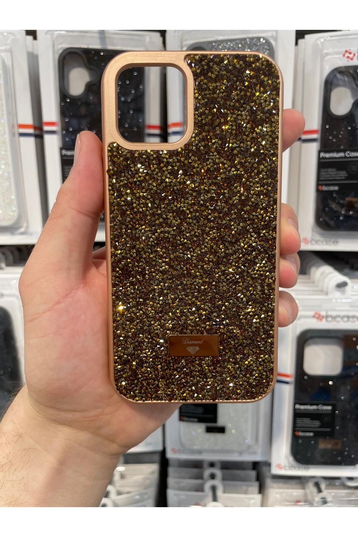 NEXE İPHONE 12 KILIF PIRLANTA TAŞLI DİAMOND PARLAK LÜX ÖZEL KAPAK