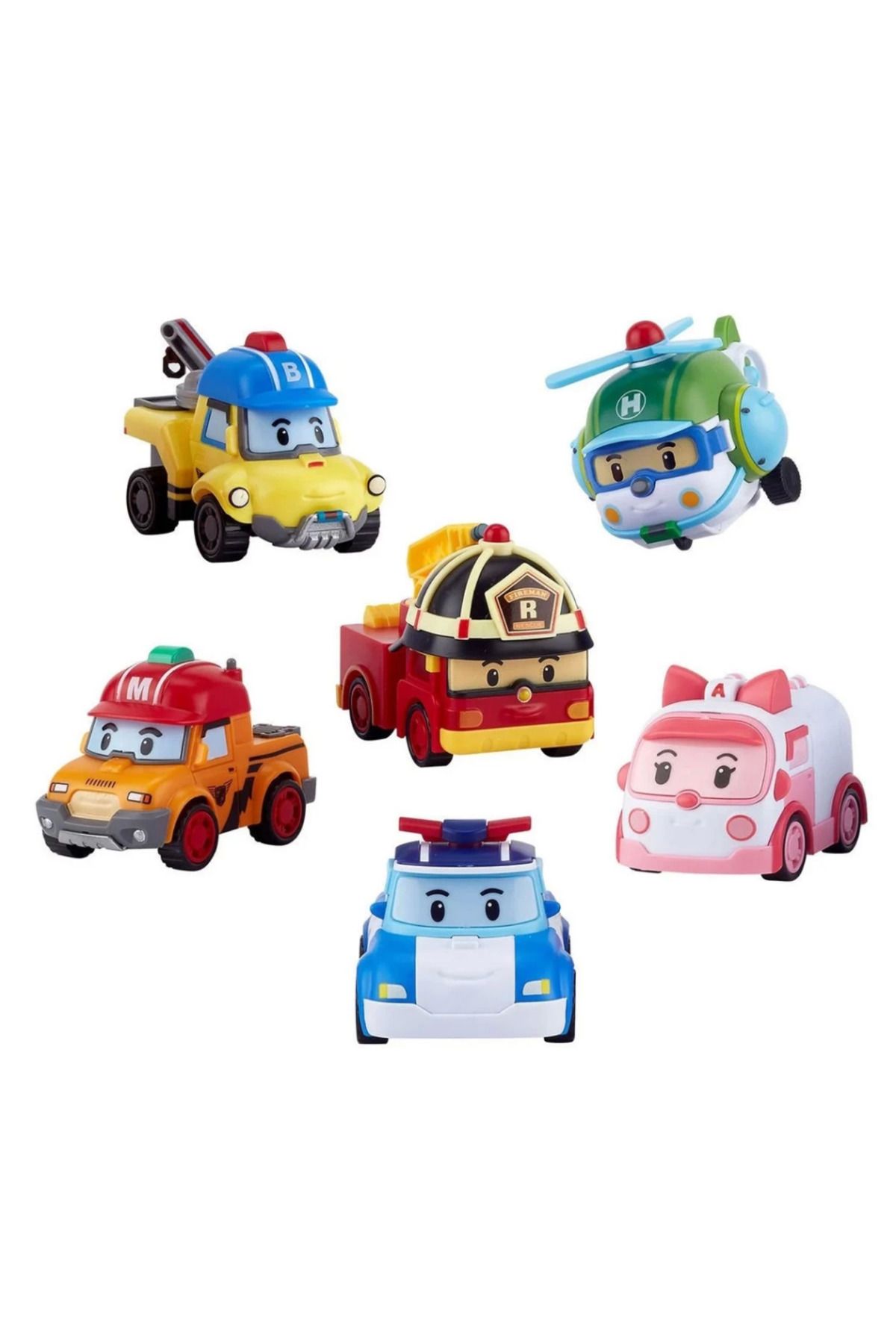 NessiWorld Robocar Poli Gogo Rescue Deluxe 6'lı Set