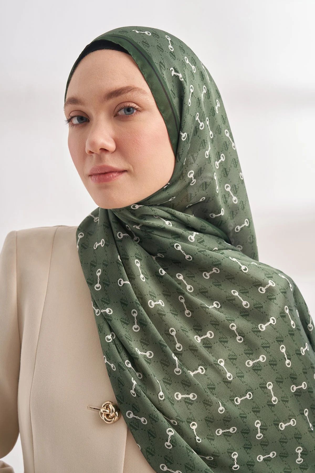 ARMANDA İTHAL VUAL MONOGRAM DESEN ŞAL -46463