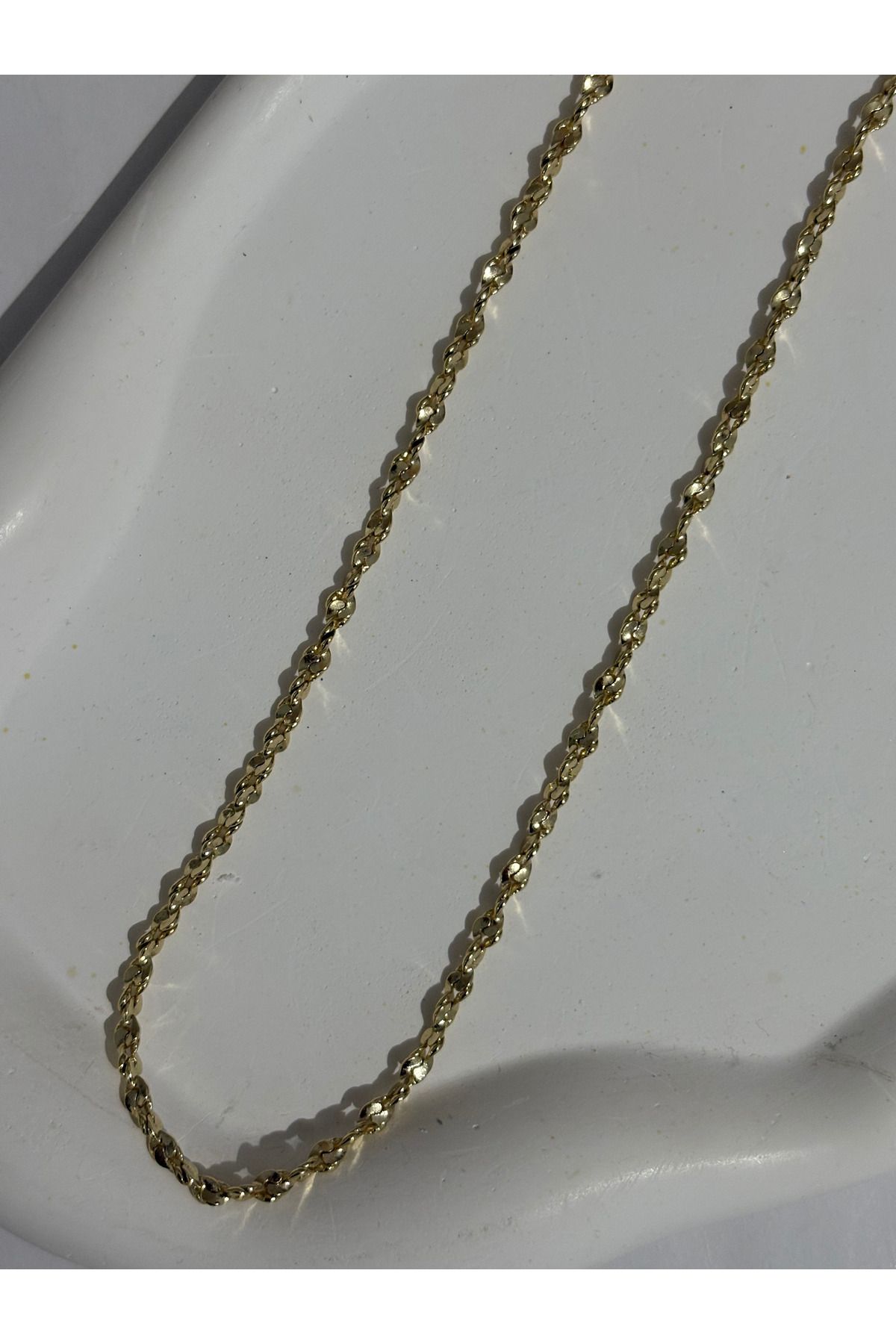almitra jewelry Xuping 14K Gold Renkli Zincir Çelik Kolye