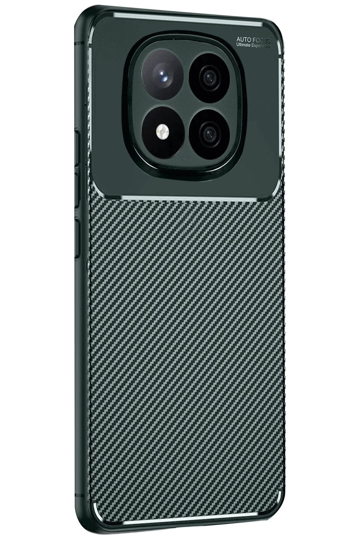 Posso Xiaomi Redmi Note 14 Pro 5G Kılıf Kamera Korumalı Karbon Tasarım Ultra Dayanıklı Silikon Kapak