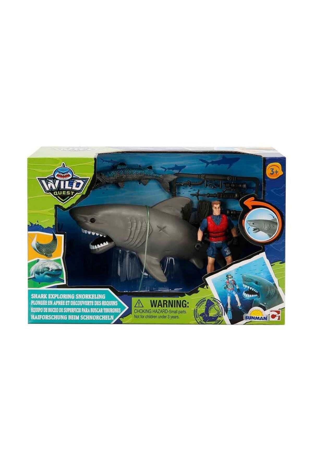 TimeStart S01049012 Wild Quest Köpek Balığı ve Dalgıç Adam Oyun Seti