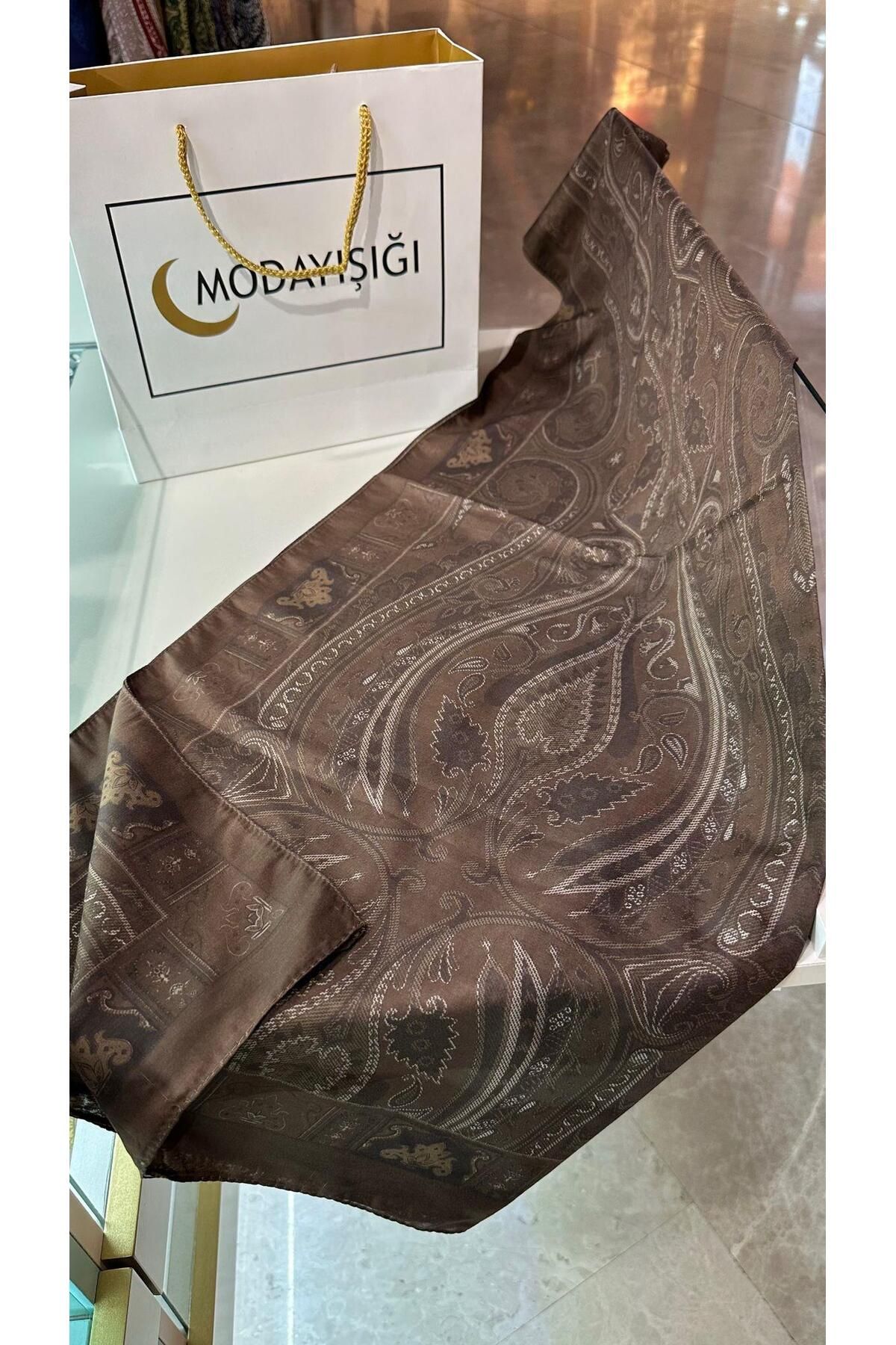 modayışığı Etro Kahve Soft Pamuk Şal