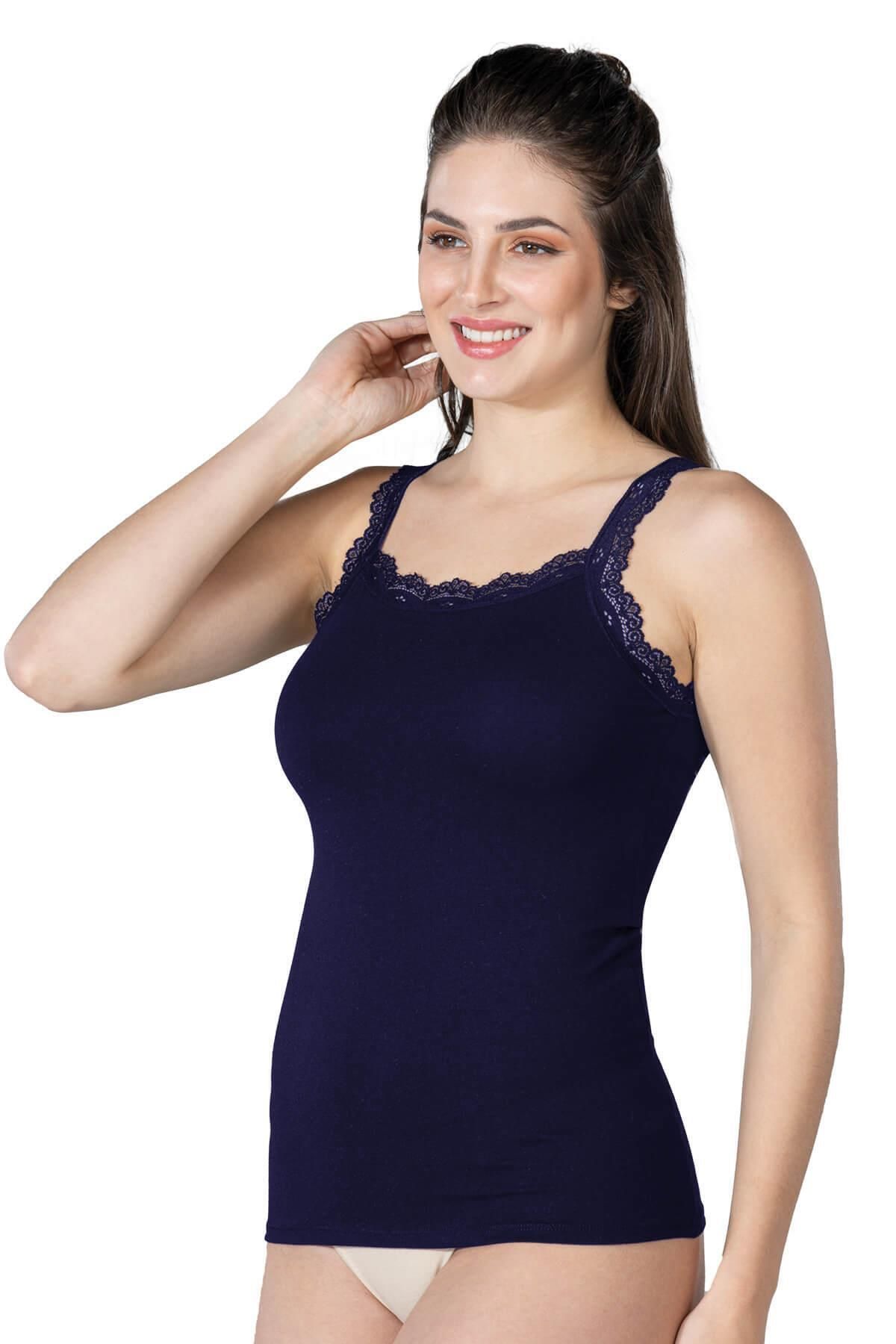 inkasole Modal Cotton Dantelli Atlet 1411 Lacivert