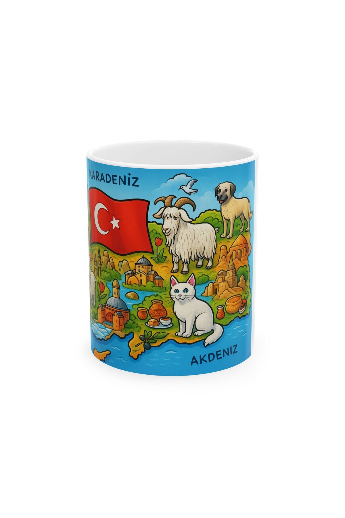 sıradışıhediyem türkiye kupa bardak + türkiye magneti hediye