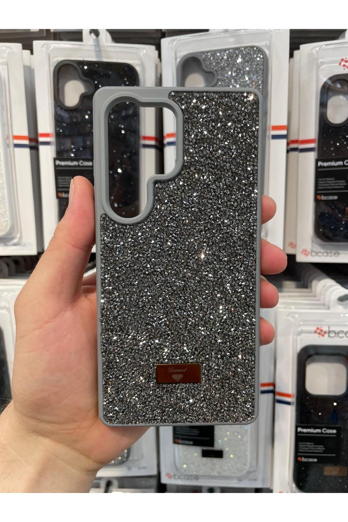 NEXE SAMSUNG S25 ULTRA KILIF PIRLANTA TAŞLI DİAMOND PARLAK LÜX ÖZEL KAPAK