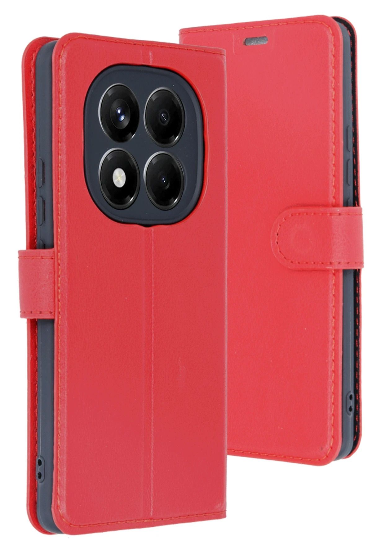 Posso Xiaomi Redmi Note 14 Pro 5G Kılıf 360' Tam Koruma Cüzdan Kartvizitli Stand Özellikli Deri Kapak