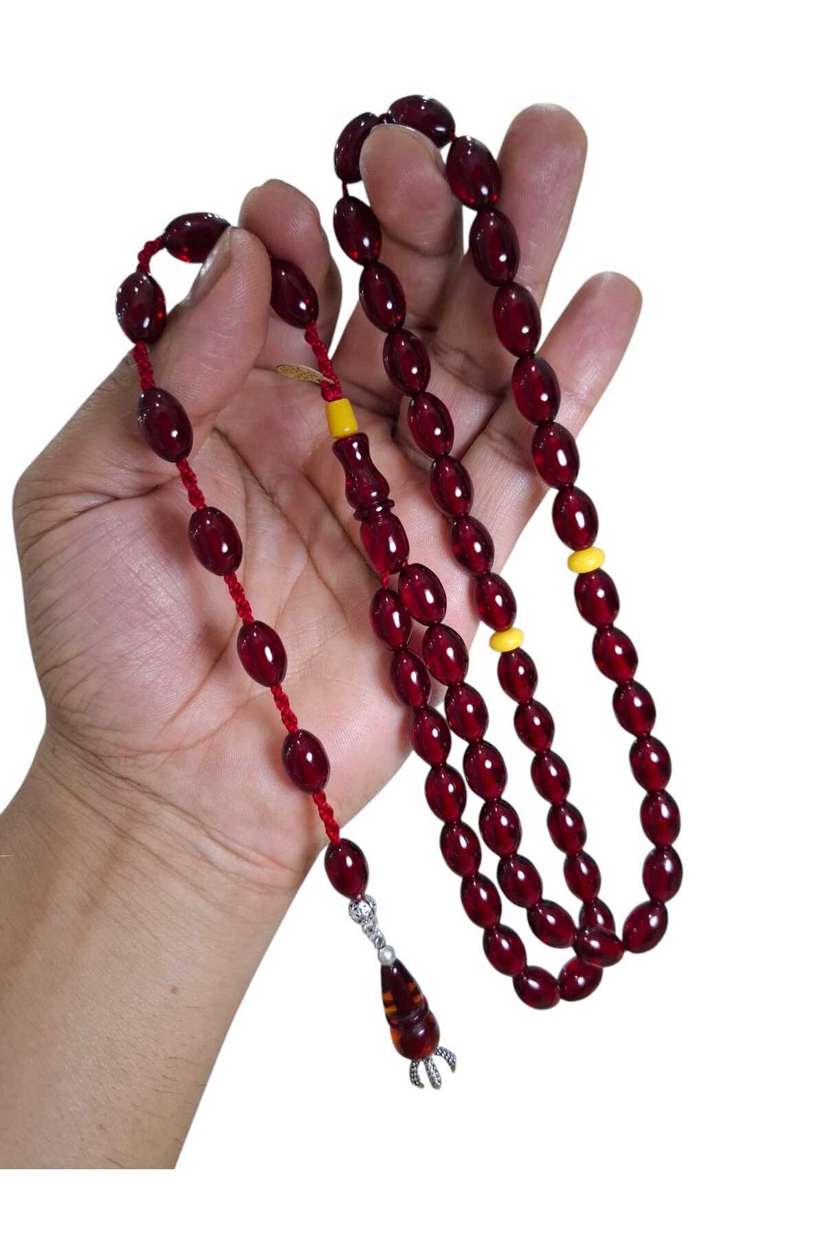 Cekke Tesbih-Fire Amber 11*13 mm 45 Habbe Cekke Rosary Rosary with Imazal Daily Rosary 4