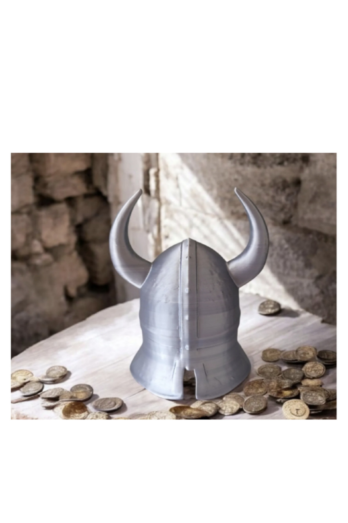 3DAKSESUAR-Old Worn Viking Helmet 3