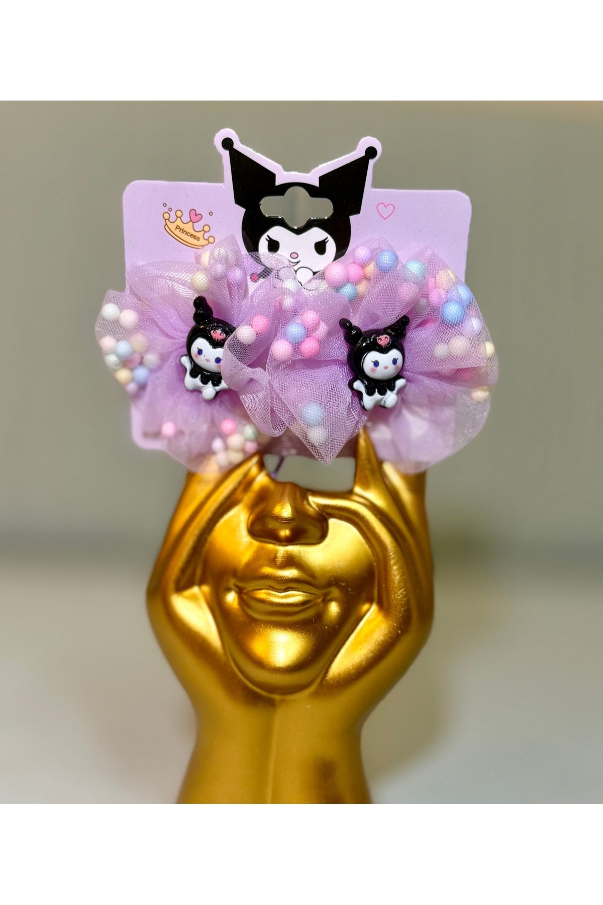 DF ToyShop KUROMİLİ 2’Lİ LASTİKLİ MOR BEBEK ÇOCUK TOKASI