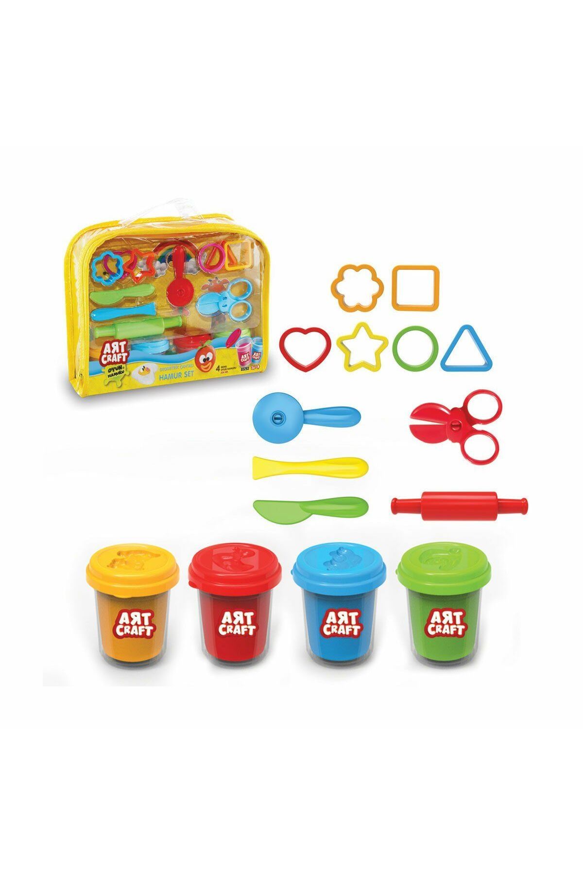 TimeStart 03293 Art Craft GEOMETRİK ÇANTALI HAMUR SETİ