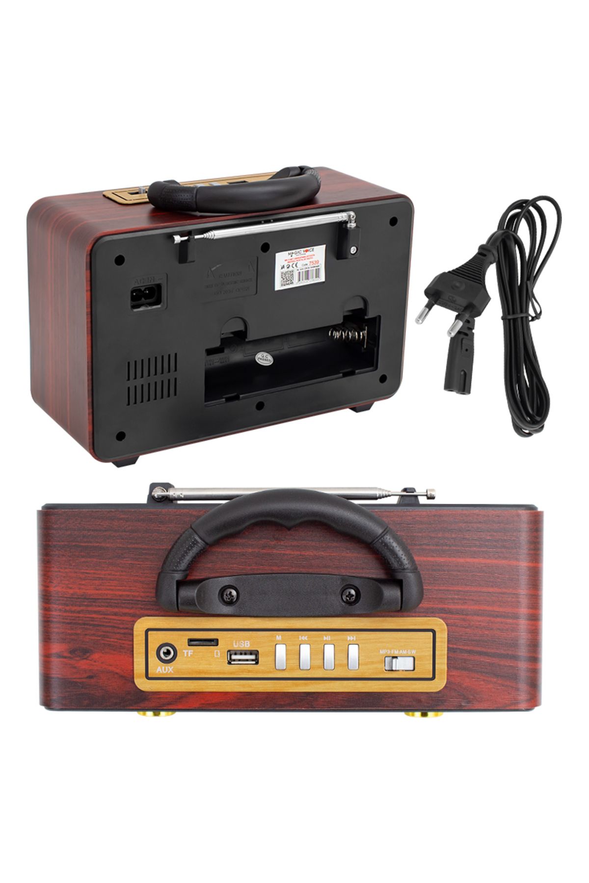Emperium MAGICVOICE MV-110BT USB/SD/FM/BLUETOOTH DESTEKLİ NOSTALJİK RADYO (5122)