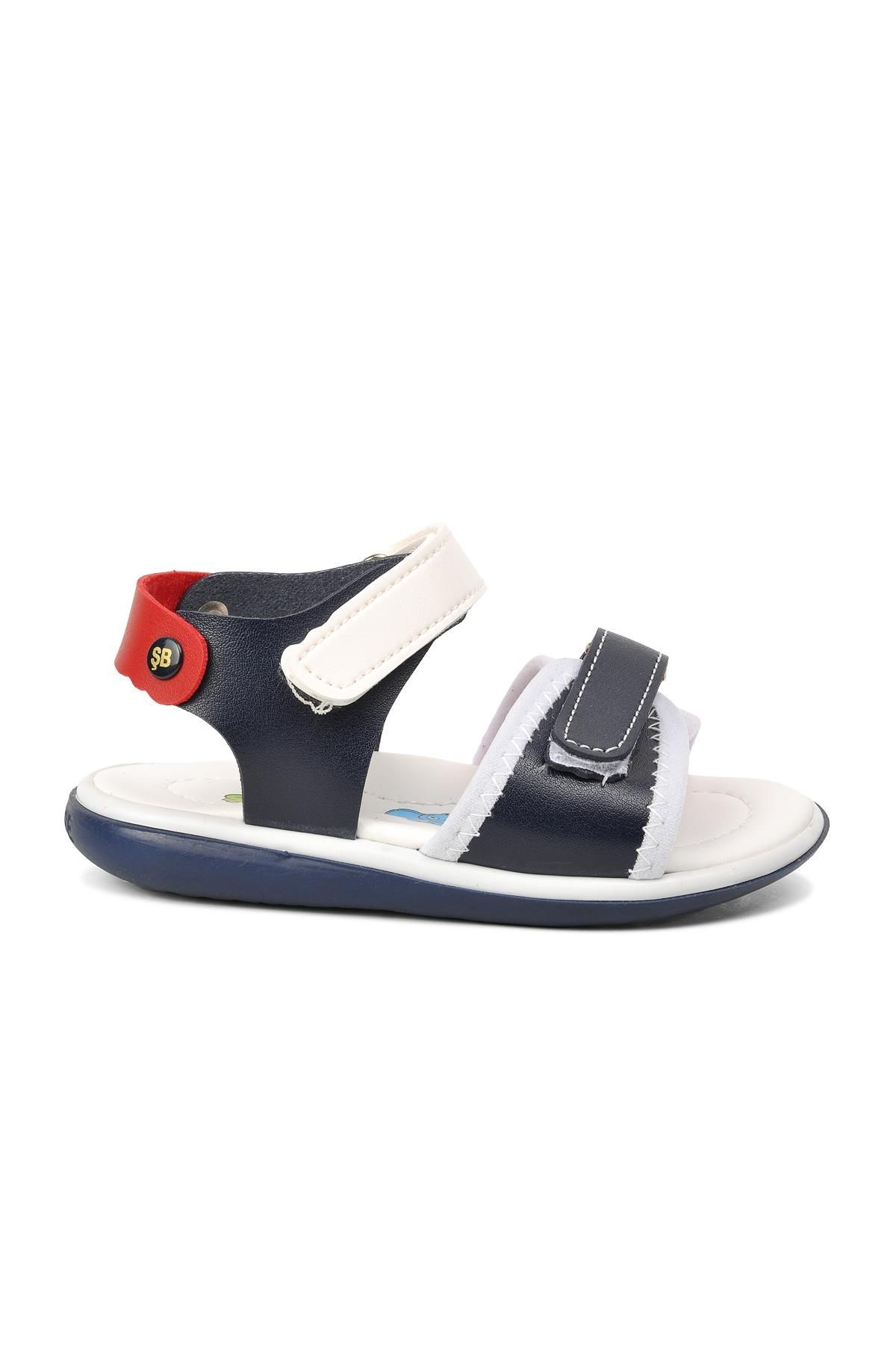 Aspor Lacivert Kırmızı Unisex Çocuk Sandalet